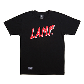 &#039;L.A.M.F&#039; T-Shirt BLACK